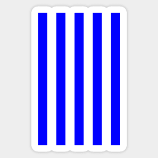 Rangers Retro 1961 European Final Blue and White Stripes Sticker